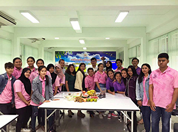 Students in Tourism and Hospitality
Industry Management join training course

