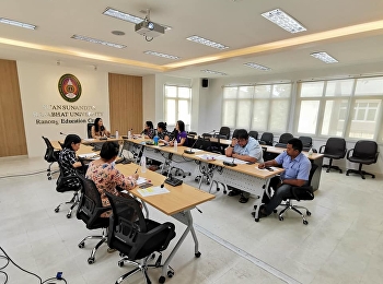 การประชุมปรับปรุงอาคารเรียนรวมและอาคารหอพัก