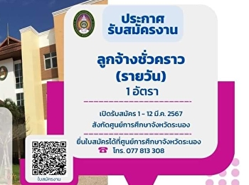 Announcement for recruitment of
temporary (daily) security guards