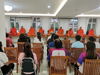 Merit-making ceremony for monks On the
occasion of Thai New Year 2024
