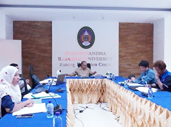 Construction contract meeting for a road
construction project including walkways,
parking lots, retaining walls, drainage
systems, and wastewater treatment
systems. Ranong Provincial Education
Center No. 6
