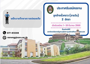 Job opening: Security Guard (2
positions)